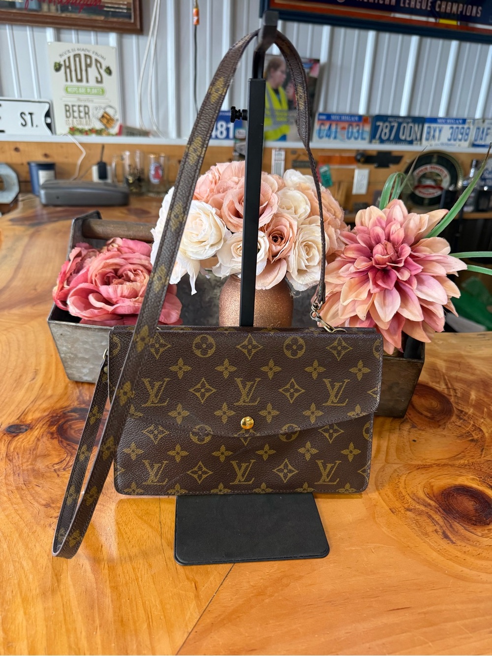 Authentic Louis Vuitton Vintage Brown Monogram Bag